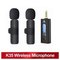 3.5mm Wireless Lavalier Lapel Microphone Omnidirectional Condenser Mic for Camera Speaker Smartphone Recording Mic