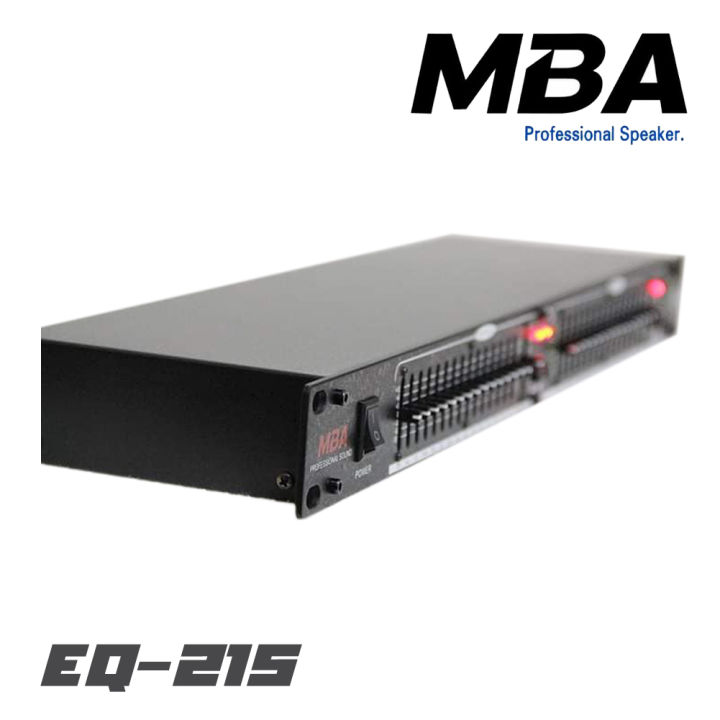 mba-eq-215-อิควอไลเซอร์-เครื่องปรุงเสียง-ทำซาวด์-อินเตอร์เฟส-สินค้าใหม่แกะกล่อง-รับประกันสินค้า-1-ปี