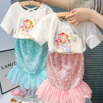 Princess Dress, Little Mermaid Dress, Ariel Dress, 1st Birthday Dress,