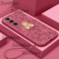 For เคสโทรศัพท์ Samsung S23 Plus ซิลิโคนนุ่มกรณีแฟชั่นหมีออกแบบกรณี