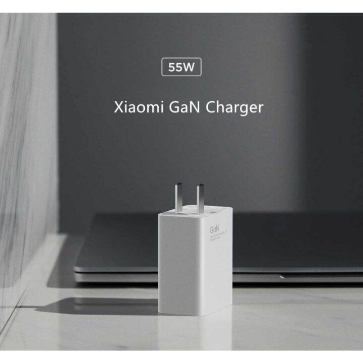 xiaomi-ที่ชาร์จสำหรับเดินทาง55w-11v-5a-สูงสุดสำหรับสายเคเบิลขนาด1-2-type-c-เอาต์พุต-usb-pd-ชาร์จเร็ว5v-9v-3a-20v-2-5