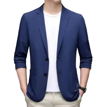 Men's casual clearance cotton blazer