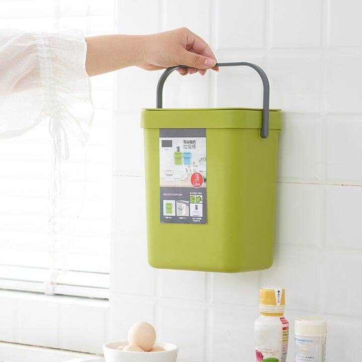 hot-dt-hanging-trash-can-wall-mounted-waste-bin-room-door-garbage-car-storage