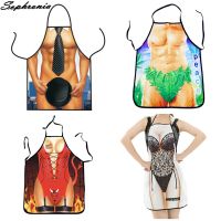 1 Pcs Creative 3D Funny Apron Kitchen Apron Man Women Sexy Aprons Dinner Party Cooking Apron Adult Cuisine Pinafore CWQ001 Aprons