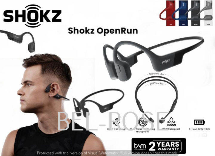 Shokz Openrun Aftershokz Open Run Wireless Bone Conduction Headphone