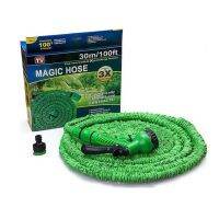 25-100FT Expandable Gun Hose Reel Pipe 6 Spraying Mode for Garden Irrigation Car