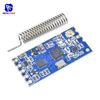 Diymore SI4463 433Mhz พอร์ตอนุกรมไร้สายโมดูลไมโครคอนลเลอร์พร้อมเสาอากาศสำหรับ Arduino DC 3.2-5.5V