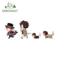 EARLFAMILY 13Cm X 4.8Cm สำหรับสติกเกอร์รถสุนัขจรจัดกระดานโต้คลื่นอุปกรณ์เครื่องครัวรูปลอกกระจกหน้ารถแล็ปท็อป JDM รถตู้