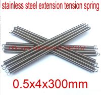 【LZ】 5pcs/lot 0.5x4x300  0.5xmm 0.5x4mm  stainless steel extension tension spring springs