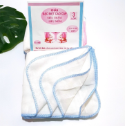 Set 10 khăn sữa kiba 3 lớp siêu mềm, siêu thấm cho bé sơ sinh