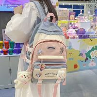 JOYPESSIE Fashion Kawaii Schoolbag for Teenage Waterproof Nylon Girls Bagpack Women Laptop Backpack Travel Bag Black Bookbag