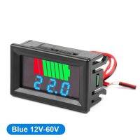 ตัวชี้วัดระดับการชาร์จโวลต์มิเตอร์รถ12V 24V 36V 48V 60V TES Meter ลิเธียมจอแสดงผล Led