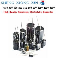 5-20pcs/Lot Aluminum Electrolytic Capacitor 6.3V 10V 16V 25V 35V 50V 63V 100V 1UF 10UF 22UF 47UF 100UF 220UF 330UF 470UF 680UF Electrical Circuitry Pa