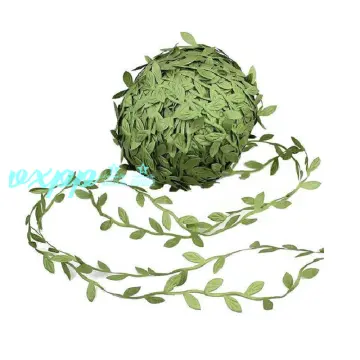 PARTY JOY 2M Artificial Eucalyptus Garland with Willow Leaves Fake Greenery  Garland Vines Leaves for Wedding Home Table Decor