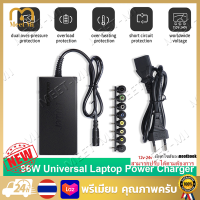 【จัดส่งฟรี】หม้อแปลงAdaptor DC อแดปเตอร์ทรงยาวเเถมหัว8เเบบ ปรับแรงดันได้ตั้งแต่ 12V 15V 16V 18V 19V 20V 24V 4.5A max เปลี่ยนโดยการเลื่อนสวิทช์ Universal 96W Laptop Power Adapter Multi-functional Adjustable 12-24V Notebook Power Supply Charger With 8 Connec