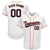 2023 New Professional Custom Baseball Jersey Print Your Name/Number Breathable Any Colour V-neck Shirts for Men/Lady/Kids Big size