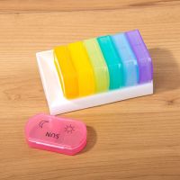 ‘；【。 7 Days Daily Pill Box For Medicine French Holder Drug Case Weekly Pill Organizer Tablet Container Waterproof Secret Compartments