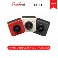 [ศูนย์ไทย] 70mai กล้องติดรถยนต์ ชุดเซต กล้องหน้า + กล้องหลัง รุ่น Dash Cam A400+RC09 Set[ ประกัน 1 ปี