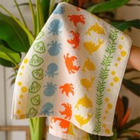 【DT】hot！ Japan Cartoon Cotton Sea Creatures Soft Absorbent Face Household Hand for Kids  Alult