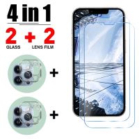 （ ATV ）4IN1for iPhone 1311 ProProtective Glass สำหรับ iPhone 13XsSE 2020 X XR 7 8ตัวป้องกันหน้าจอ