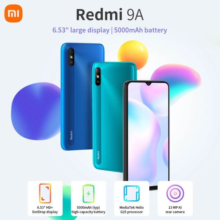 Original Xiaomi Redmi A9 /10A [4GB+64GB] 6.53 HD+ DotDrop Display 13MP