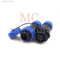 ┇ SP13 2pin Waterproof Aviation Connector IP68 Plug and socket 2 wire solder connectors cable to cable outdoor