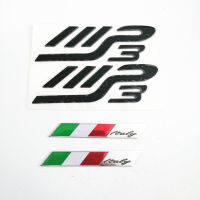 Motorcycle Emblems 3D Logos Motor Black Stickers For PIAGGIO MP3 250 300 400 500 Ie Decals