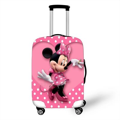 Disney Minnie Mickey Mouse Christmas Elastic Luggage Protective Cover Trolley Suitcase Dust Bag Case Cartoon Travel Accessories