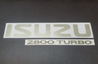 สติ๊กเกอร์ฝาท้ายรถ ISUZU TFR  ISUZU 2800TURBO สีทอง สำหรับ อีซูซุ TFR TFR DRAGON EYE