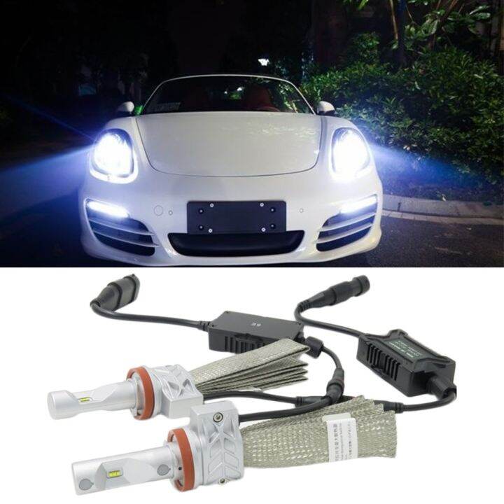 carcool-หลอดไฟ-led-แรงกระแทกสูงกันน้ำ-หลอดไฟ-led-4000lm-h8-h11-5s-ชุดแปลงไฟหน้ารถตัดหมอก