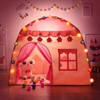 、‘】【= 1.3M Portable Childrens Tent Wigwam Folding Kids Tents Tipi Baby Play House Large Girls Pink Princess Castle Child Room Decor