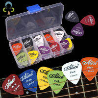 .50pcs Guitar Picks 1 Case Alice Acoustic Electric Bass Plectrum Mediator Musical Instruments Thickness 0.58-1. 5 GYHhot