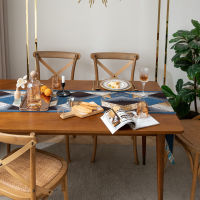 【NEW】【Penghantaran Privasi Tinggi】 American Light Luxury Table Runner Yarn-Dyed Jacquard Gold Thread Diamond Tassel Household Polyester Tablecloth Tailstock Flag Chest of Drawers Cover Towel