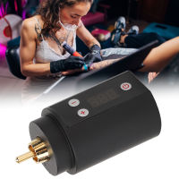 3‑12V Black RCA Tattoo Power Supply USB Charging Adjustable Voltage Cordless Tattoo Pen Power Supply