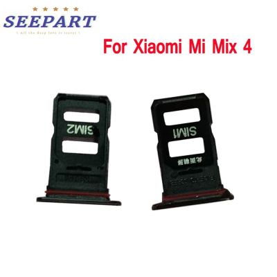 ที่วางถาดซิมสําหรับ Xiaomi Mi Mix 4 Card Tray Slot Holder Adapter Socket Repair Parts Mi Mix4 Sim Tray Holder