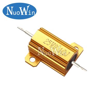 10W 25W Aluminum Power Metal Shell Case Wirewound Resistor 0.01 30K 0.1 1 2 3 4 5 6 8 10 20 25 100 150 1K 10K ohm RX24