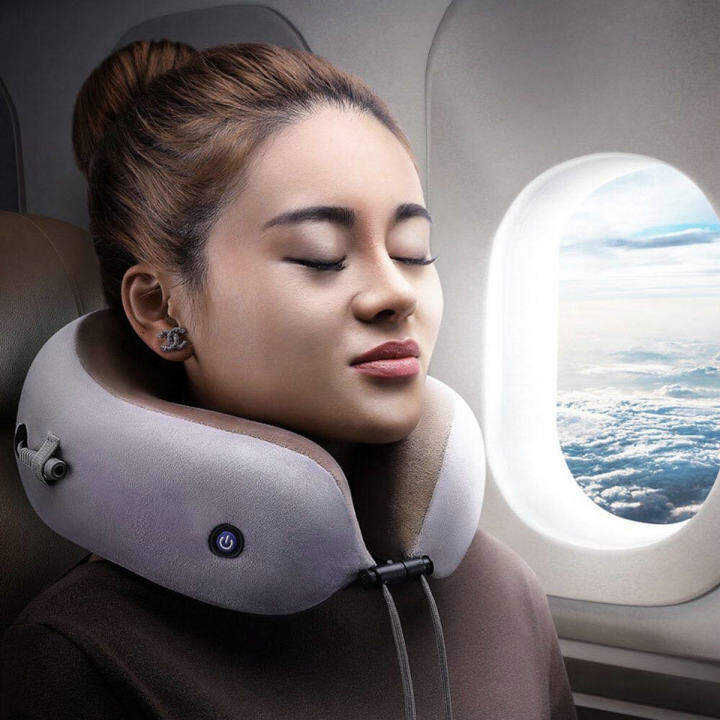 พร้อมส่ง-หมอนรองคอในรถ-รองคอรถยนต์-หมอนนวด-หมอนนวดไฟฟ้า-หมอนนวดคอ-neck-massager-ที่นวดคอไฟฟ้า-เครื่องนวดคอ-เครื่องนวดคอไฟฟ้า-ไหล่-เพื่อสุขภา