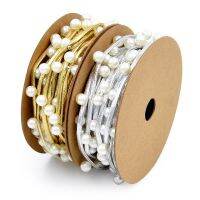 [HOT!] Leather rope inlaid beads decorative belt gift headdress material festival decoration nailed christmas RIBBON 3 meters