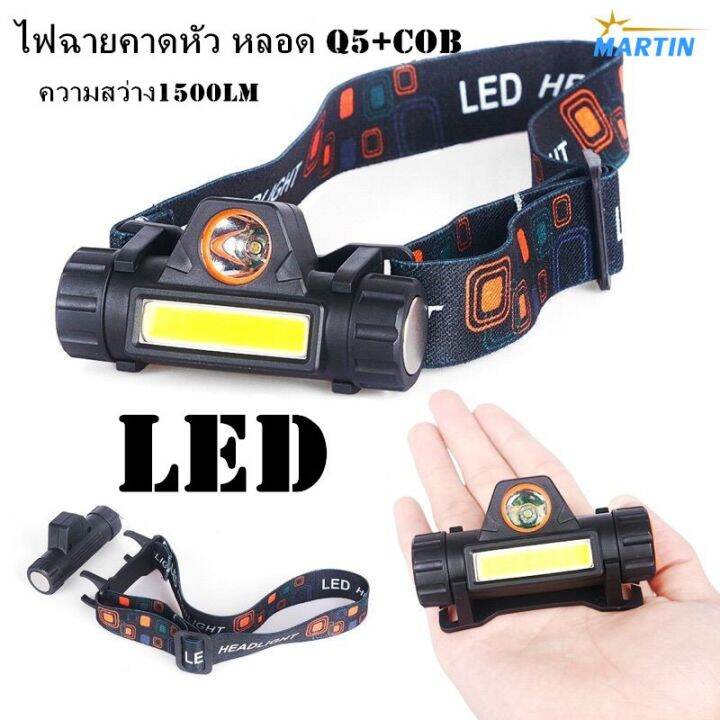 hot-ไฟฉายคาดหัว-hdหลอด-q5-cob-1500lm-มีแม่เหล็กด้านข้าง-usb-rechargeable-mini-headlight-ส่งด่วน-ไฟฉาย-แรง-สูง-ไฟฉาย-คาด-หัว-ไฟฉาย-led-ไฟฉาย-แบบ-ชาร์จ-ได้