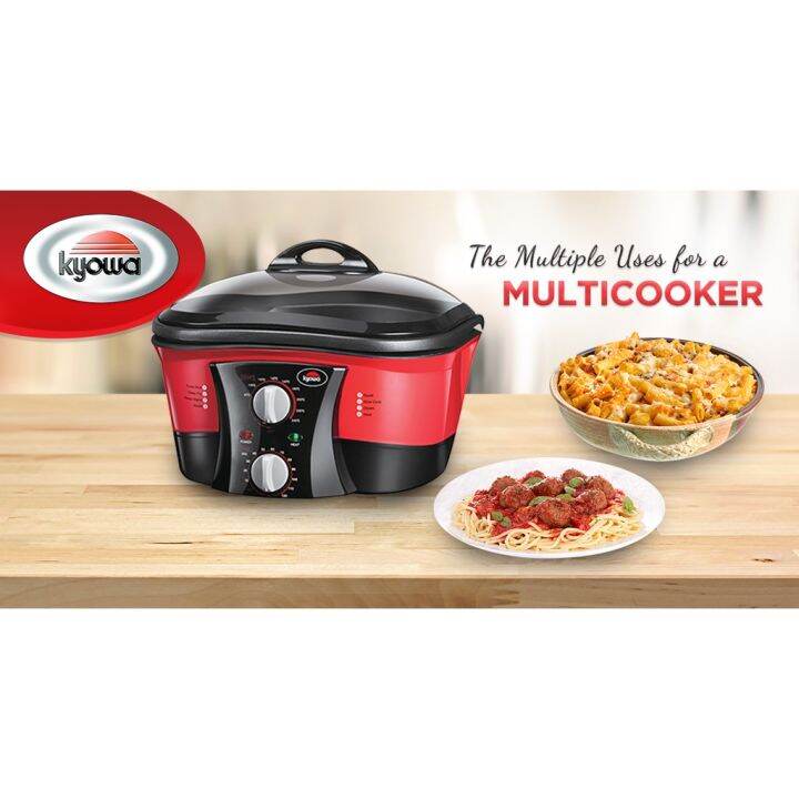 Kyowa Multi Cooker 8in1 KW3800 (Black/Red) Lazada PH
