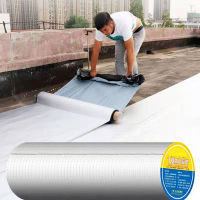 10M 1 เมตรเทปกันน้ำทนต่ออุณหภูมิสูงอลูมิเนียมฟอยล์ Thicken Butyl Wall Crack Roof Duct Repair เทปกาว-ganekd