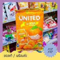 สินค้ายอดฮิต เยลลี่ รสส้ม JELLY UNITED ORANGE ผสมน้ำส้มแท้ น้ำหนัก 100 กรัม (240053)