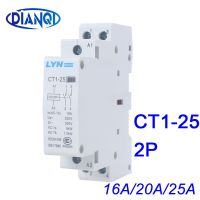 Ct1-25 25a 20a 2P 16a 220V/230V 50/60Hz ของใช้ในครัวเรือน Ac โมดูลาร์2no 1no1nc โมดูลสัมผัสของใช้ในครัวเรือน