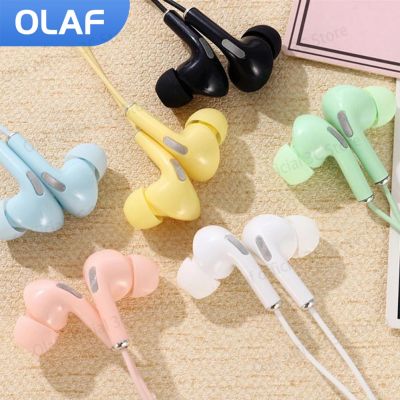 Olaf Mobile Wired Headphones Sport Earphone In Ear 3.5mm Sport Earbuds Headset Universal Music Earphones with Mic for Phones