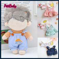 PETIBABY เสื้อยืดของเล่นเด็ก1ชุดเสื้อยืด1/12ตุ๊กตา20ซม. กางเกงขายาวตุ๊กตา20ซม. เสื้อผ้าตุ๊กตาเสื้อยืดเสื้อผ้ากางเกงผ้าฝ้ายแฟชั่น