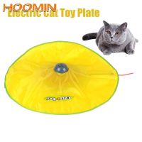 〖Love pets〗 HOOMIN Motion Undercover Mouse Fabric Moving Feather Electric Cat Toy Plate Automatic Interactive Pet Toy For Cat Kitty 4 Speeds