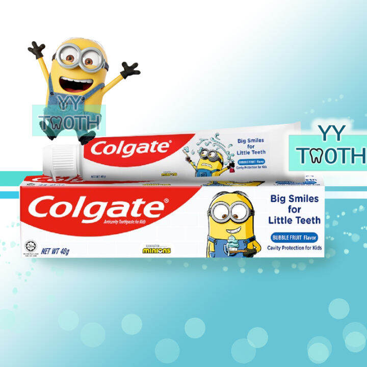 Colgate kids minion toothpaste 40g (600 ppm fluoride) UBAT GIGI KANAK