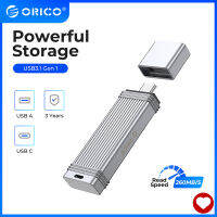 โลหะกันน้ำ U ดิสก์ ORICO USB3.0แฟลชไดรฟ์260เมกะไบต์/วินาที,128GB/256GB ประเภท C แฟลช Memory Stick ไดรฟ์,ที่เชื่อถือได้เก็บและสำรองข้อมูลแบบพกพา Thumb Drive Cool &amp; Stable สำหรับนักเรียน,ครูเจ้าหน้าที่สนับสนุน Windows Linux MacOS IPadOS