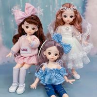 【CW】 30cm Cute Princess Doll Set Doll Clothes 21 Joints Moveable Doll Kids Girl Doll Toy Gift 1/6 Bjd Doll