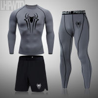 Mens Superhero Sports suit Men Sportswear Gym Running Leggings compression shirt Quick Dry Sweat Sports Thermal Underwear MMA